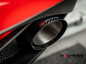 Alfa Romeo 4C Performance Exhaust - Ragazzon - Evo Line - Rear Section - Carbon Fiber Tips - 100mm